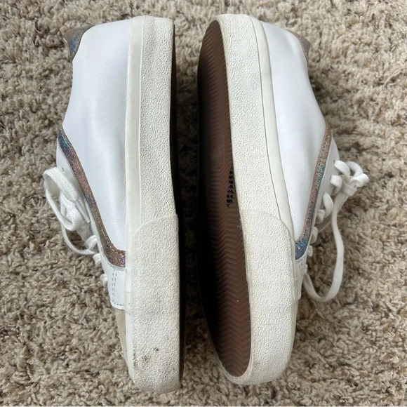 Madewell Sidewalk Low-Top Sneakers in Iridescent Leather Size 7 - Picture 6 of 12